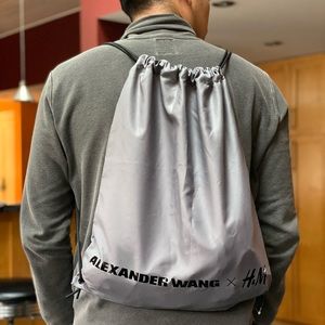 Alexandra Wang Drawstring Grey Sports Bag